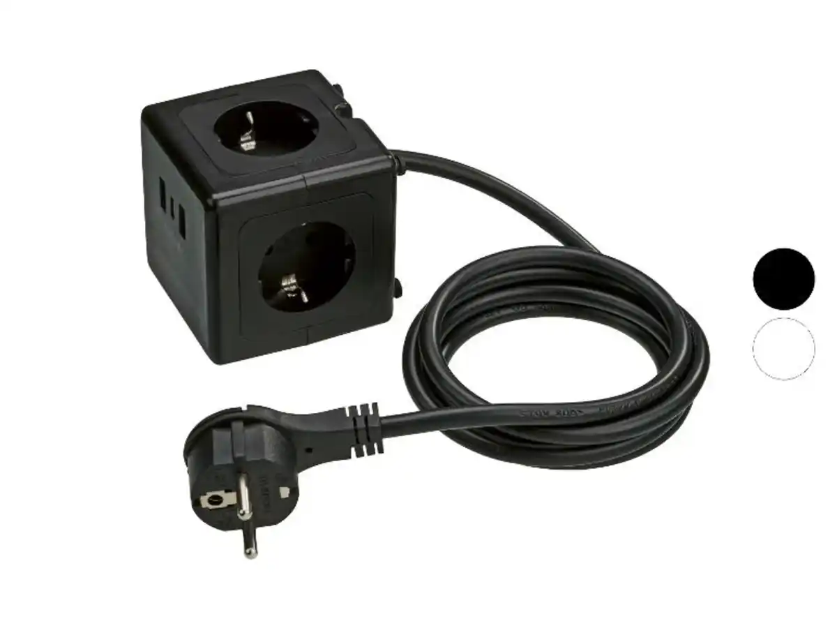 Bild 3 von TRONIC® Steckdosenwürfel mit USB-Ports
