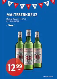 MALTESERKREUZ Malteser Aquavit 40 % Vol.