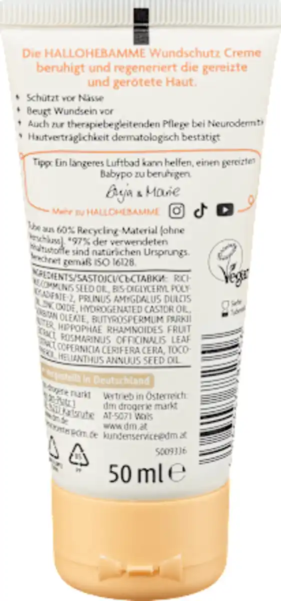 Bild 2 von HALLOHEBAMME Wundschutzcreme, 50 ml