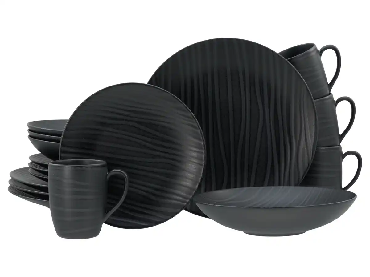 Bild 4 von CREATABLE Kombiservice »Waves Black«,  16-teilig