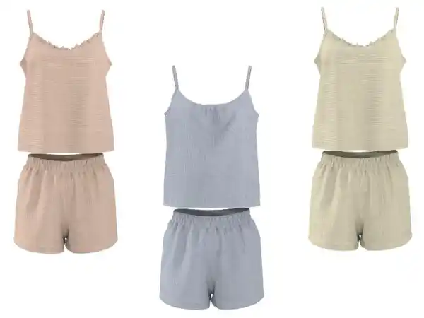 Bild 3 von ESMARA® Damen Shorty Musselin-Pyjama