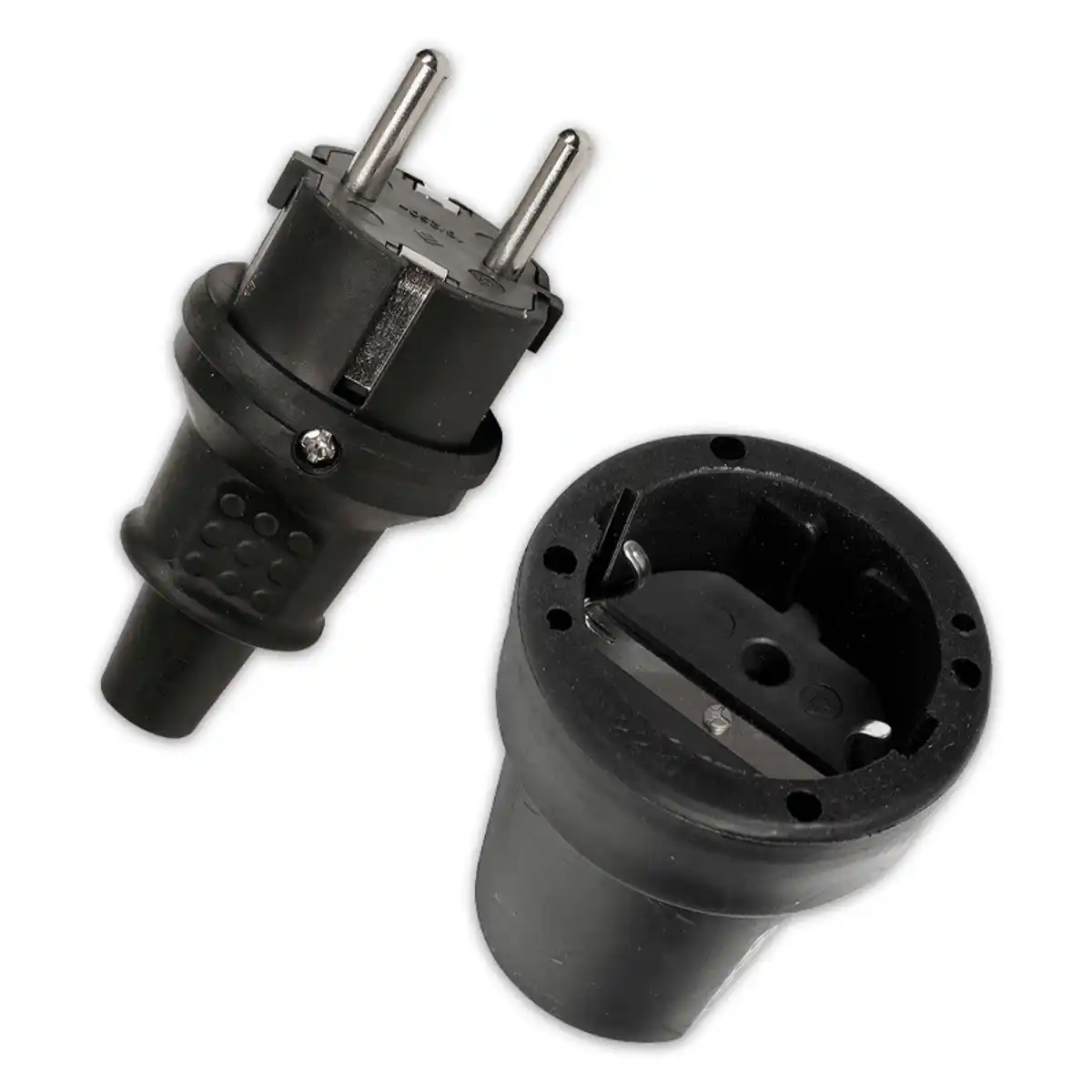 Bild 1 von Heitech Gummi-Schutzkontakt-Stecker oder -Kupplung