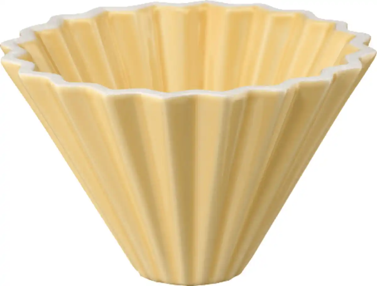 Bild 2 von dm home Kaffeefilterhalter aus Keramik, gelb (11,5x8 cm), 1 St