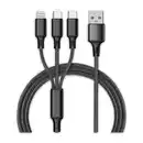 Bild 1 von Diamond Car XXL 3in1 Ladekabel mit Textilummantelung 3 m