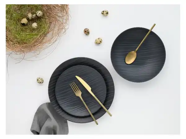 Bild 2 von CREATABLE Kombiservice »Waves Black«,  16-teilig