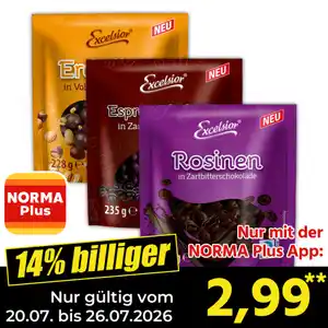 Excelsior Schokolierte Snacks