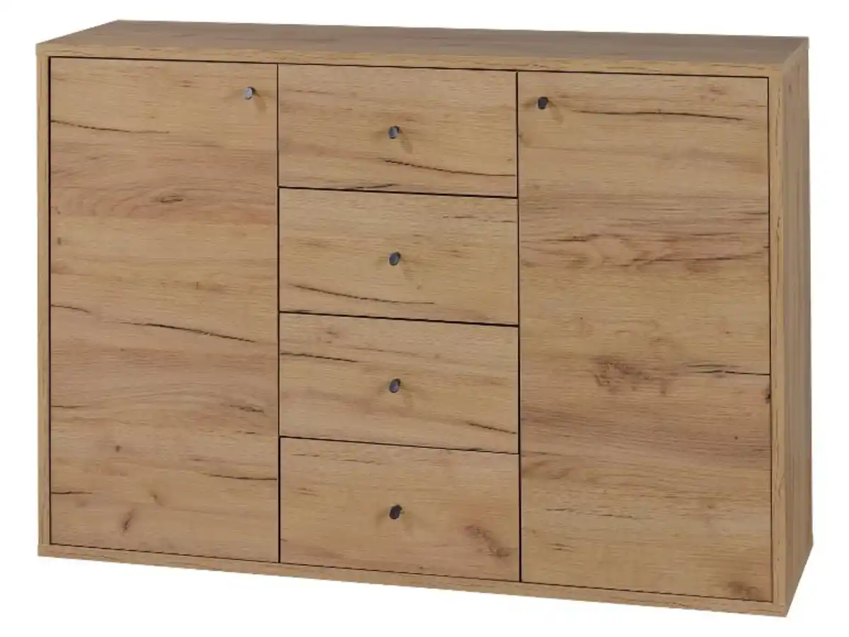 Bild 2 von LIVARNO® Kommode mit 2 Türen und 4 Schubladen Verona Eiche Wotan