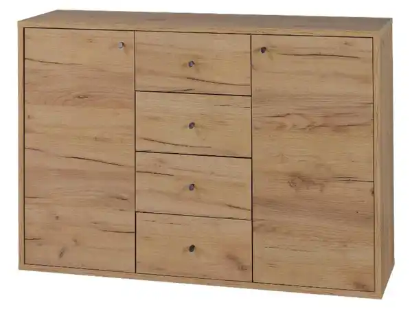 Bild 2 von LIVARNO® Kommode mit 2 Türen und 4 Schubladen Verona Eiche Wotan