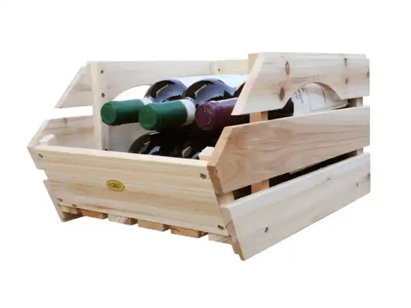 Bild 2 von HABAU Holzkiste 3er-Set, 27x38x20 cm, naturbelassen, stapelbar, Kiefer Massivholz