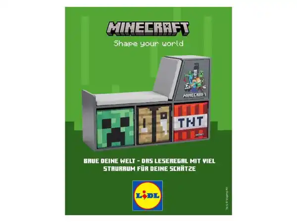 Bild 2 von MINECRAFT Sitzbank / Leseregal""