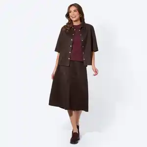 Damen-Rock in Suede-Optik