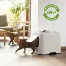 Bild 2 von MyPet Biala Katzenklo mit Haube und Schaufel, cappuccino/anthrazit, recycletes Material