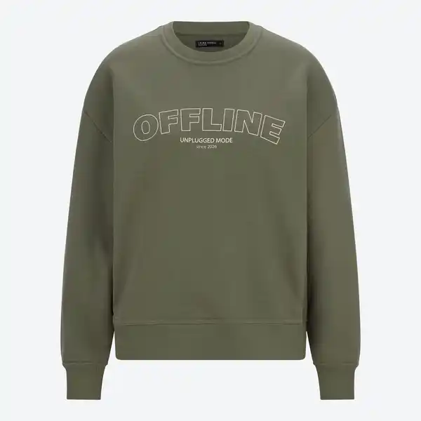 Bild 3 von Damen-Oversized-Sweatshirt mit Aufdruck