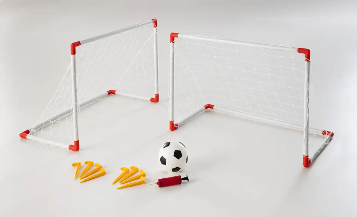 Bild 1 von Doppel Fußballtor-Set 2er 85x 42x 60cm