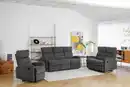 Bild 1 von 3tlg. Polstergarnitur mit 5 Relaxfunktionen - Dunkelgrau