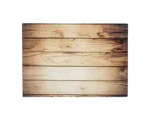 Glas-Schneidbrett 40x30 cm Holz Optik