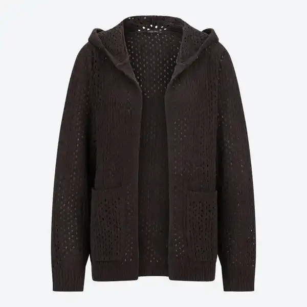 Bild 2 von Damen-Strickcardigan mit Kapuze