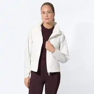 Damen-Windbreaker-Jacke mit Stehkragen
