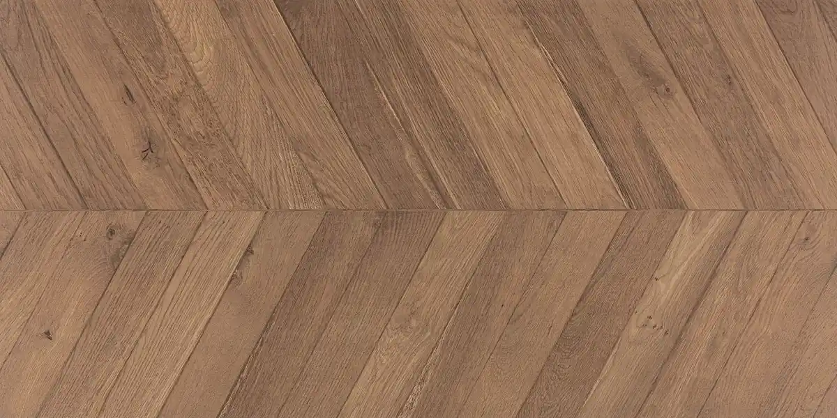 Bild 1 von Nordic Feinsteinzeug Wand- und Bodenfliese 60x 120 cm, Braun, Fischgrät, Holz Parkett Optik