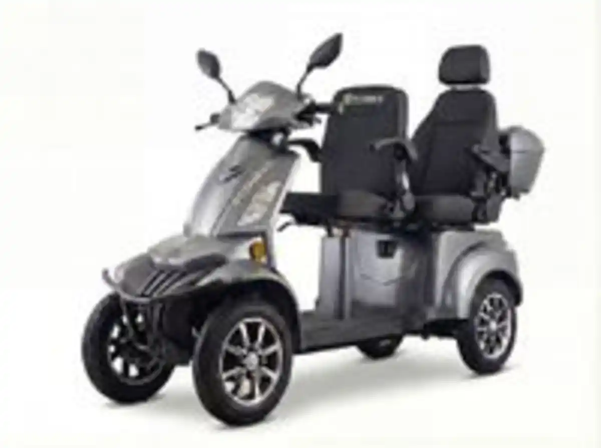 Bild 2 von E-Seniorenmobil Vista Quarter-1L, Blei-Akku, 4-Rad, 1000 Watt, Komfort Sitz, Rot