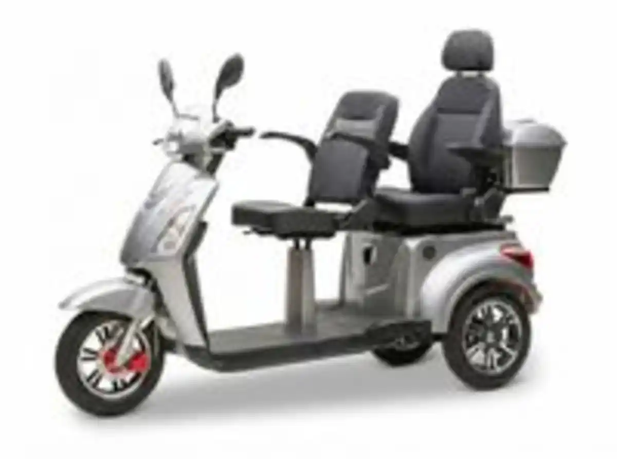Bild 3 von E-Seniorenmobil Billy 2.0, Lithium-Akku, 3-Rad, 1000 Watt, Komfort-Sitz, Grau