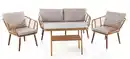 Bild 1 von 11tlg. Lounge-Set  ASTI aus Aluminium und Rope-Geflecht inkl. Polsterauflage - Beige