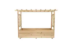 Pflanzkasten aus Kiefernholz, ca. 128 x 44 x 104 cm - Natur