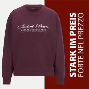 Damen-Oversized-Sweatshirt mit Aufdruck