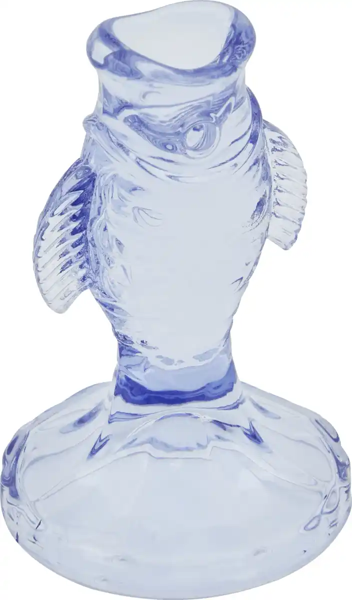 Bild 1 von IDEENWELT Glas-Kerzenhalter Fisch blau