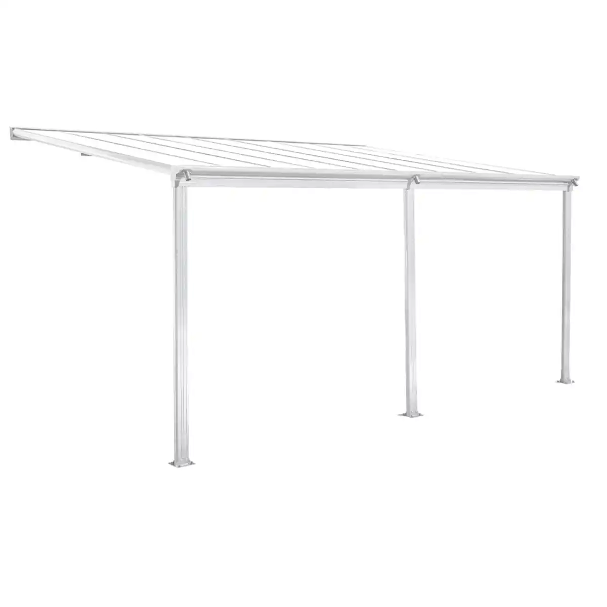 Bild 1 von Terrassendach/Veranda, aus Aluminium ca. 557 x 303 x 258 cm - Weiß