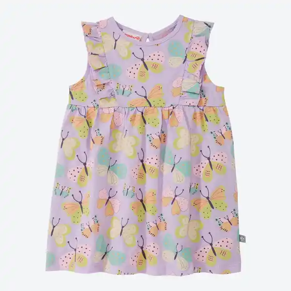 Bild 3 von Baby-Mädchen-Kleid mit Schmetterlings-Motiv
