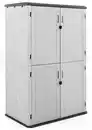 Bild 1 von Gartenschrank /Universalschrank / Aufbewahrungsschrank ,ca.130 x 75 x 19 0cm - Weiß/Grau