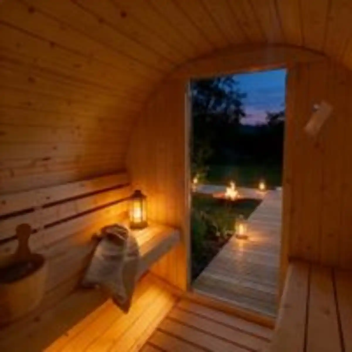 Bild 4 von Outdoor Fasssauna LAHTI DELUXE - L