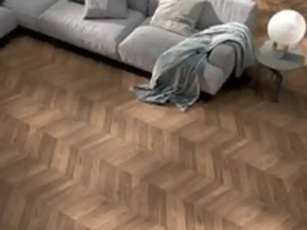 Bild 2 von Nordic Feinsteinzeug Wand- und Bodenfliese 60x 120 cm, Braun, Fischgrät, Holz Parkett Optik