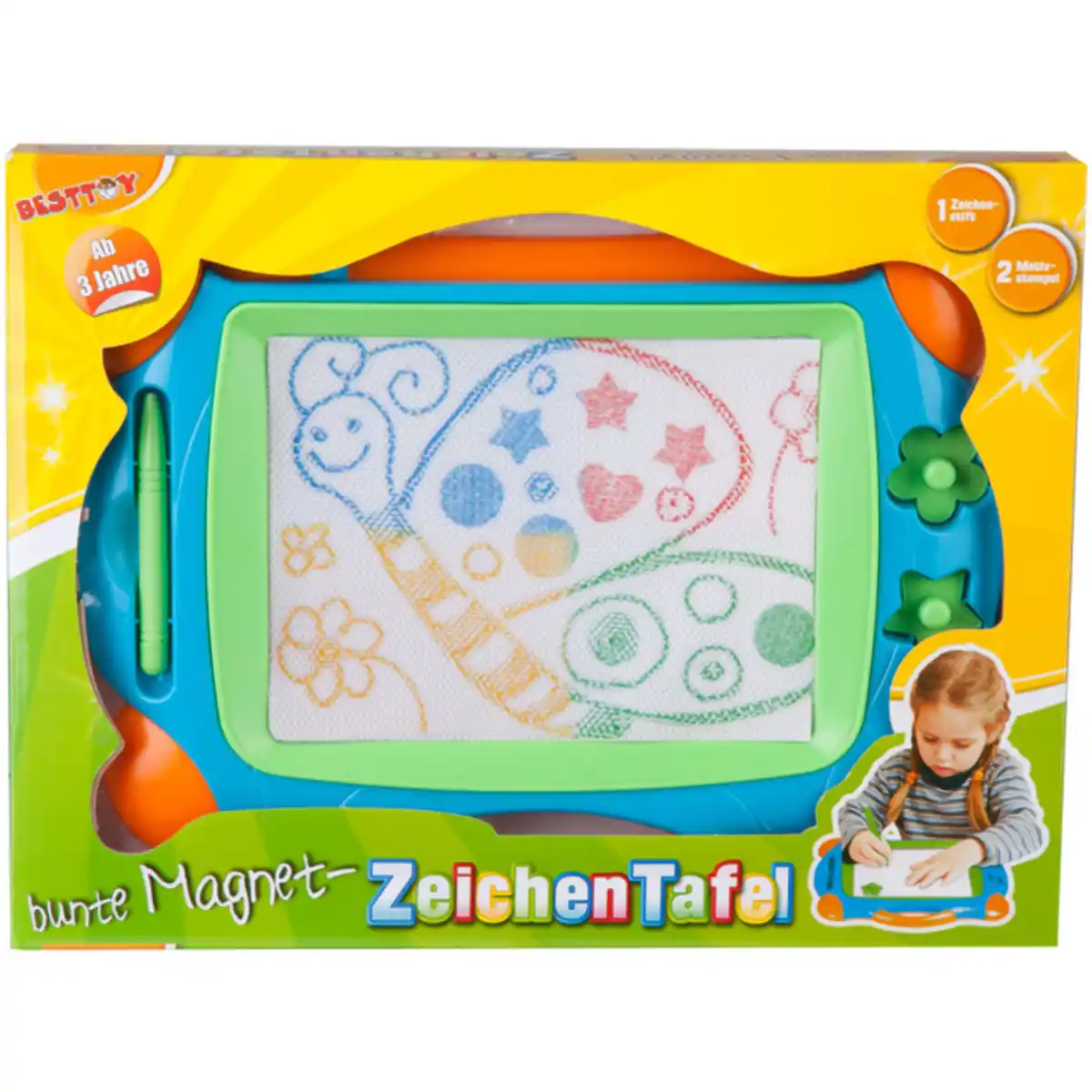 Bild 1 von Magnet Zeichentafel mit bunter Zeichenfläche