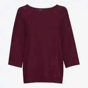 Damen-Pullover mit U-Bootausschnitt