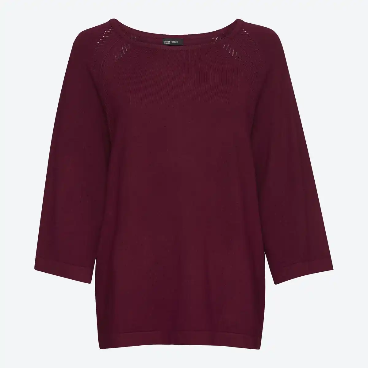 Bild 1 von Damen-Pullover mit U-Bootausschnitt