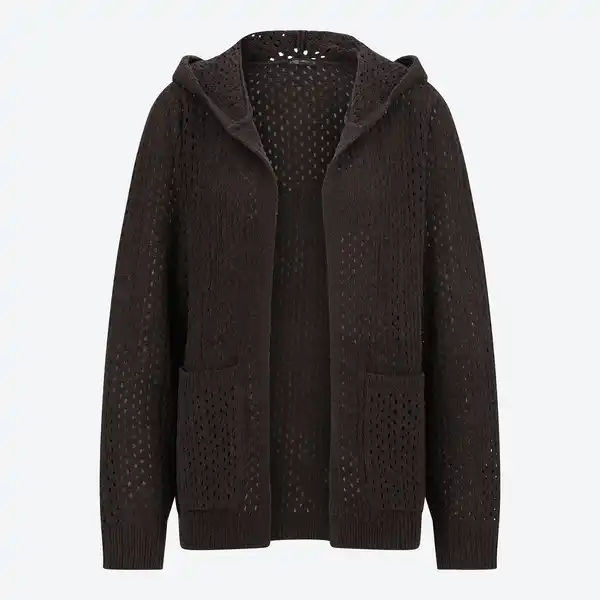 Bild 3 von Damen-Strickcardigan mit Kapuze