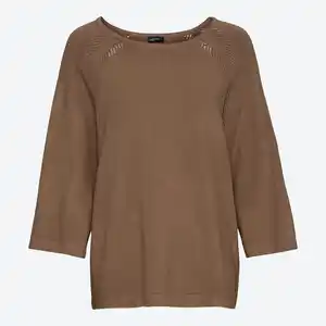 Damen-Pullover mit U-Bootausschnitt