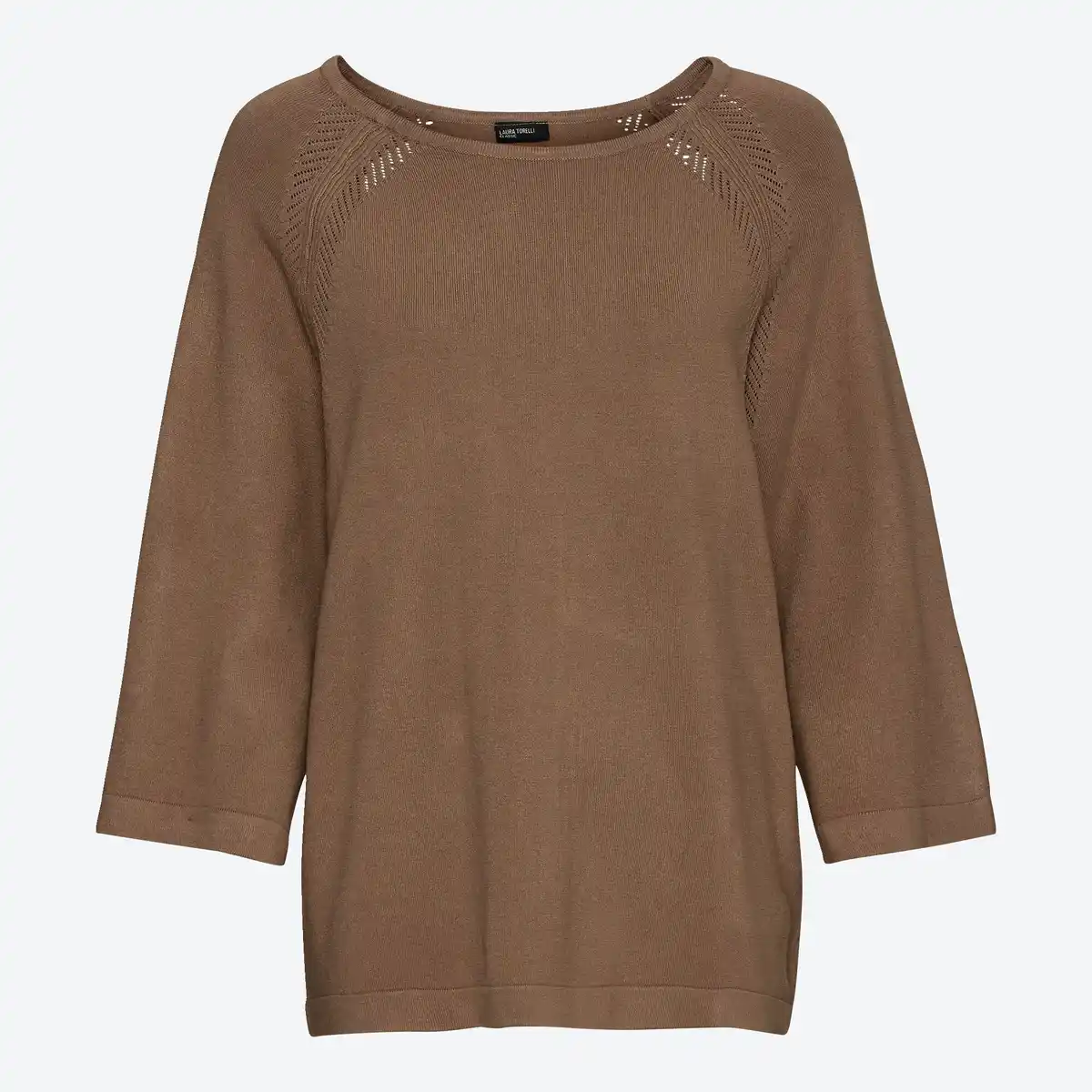 Bild 1 von Damen-Pullover mit U-Bootausschnitt