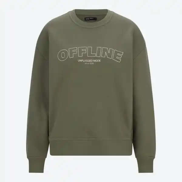 Bild 2 von Damen-Oversized-Sweatshirt mit Aufdruck