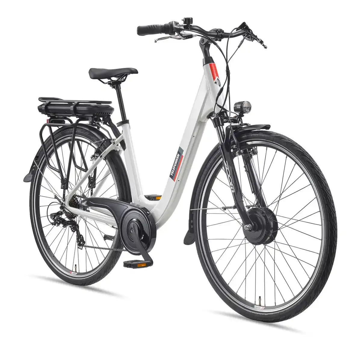 Bild 1 von Telefunken City E-Bike RC826 Multitalent mit 7-Gang Shimano Kettenschaltung, Weiß