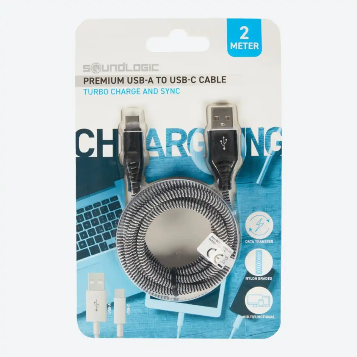 Bild 2 von Soundlogic Premium-Ladekabel, USB-Type-A zu USB-Type-C, ca. 2m
