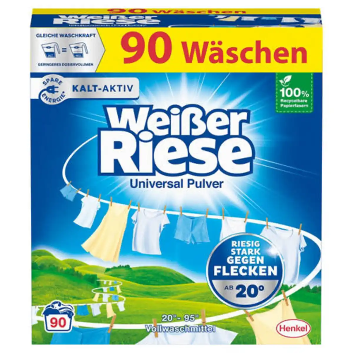 Bild 1 von WEISSER RIESE Waschmittel XXL, Universal Pulver