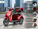 Bild 3 von E-Seniorenmobil J1000, Lithium-Akku, 3-Rad, 1000 Watt, Braun
