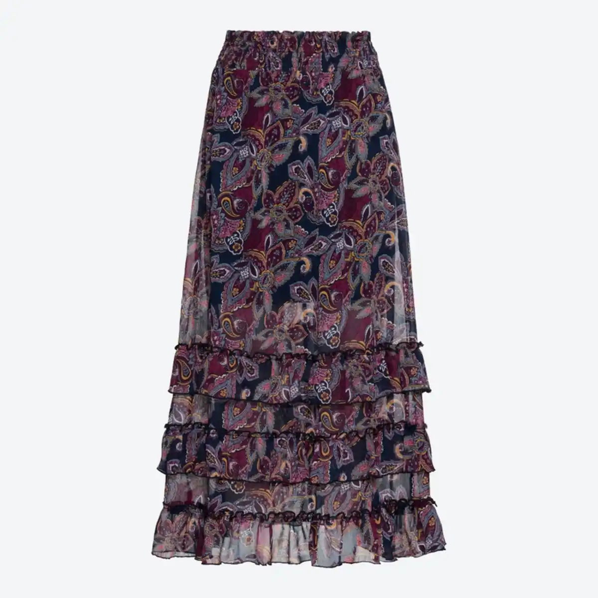 Bild 2 von Damen-Rock aus Chiffon mit Smokbund