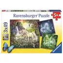 Bild 1 von Puzzle-Box - Schöne Einhörner - 3x 49 Teile