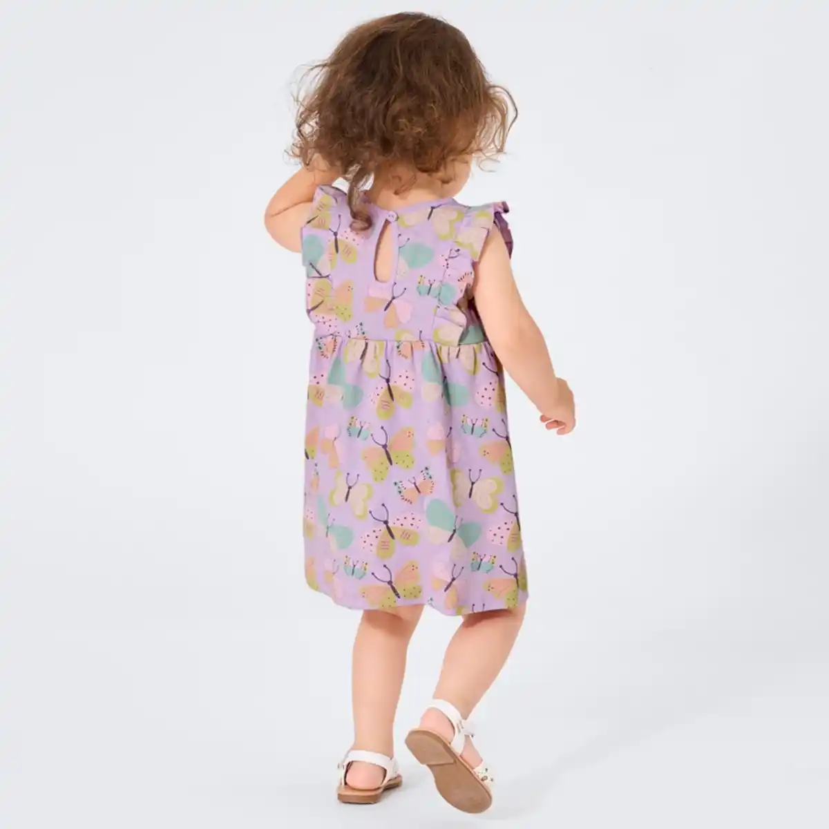 Bild 4 von Baby-Mädchen-Kleid mit Schmetterlings-Motiv