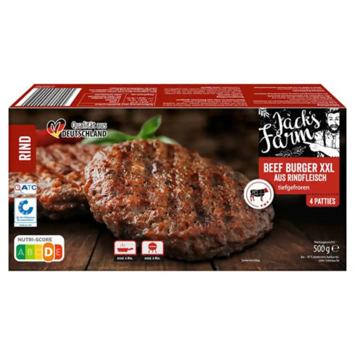 Bild 1 von JACK´S FARM Beef Burger 500 g