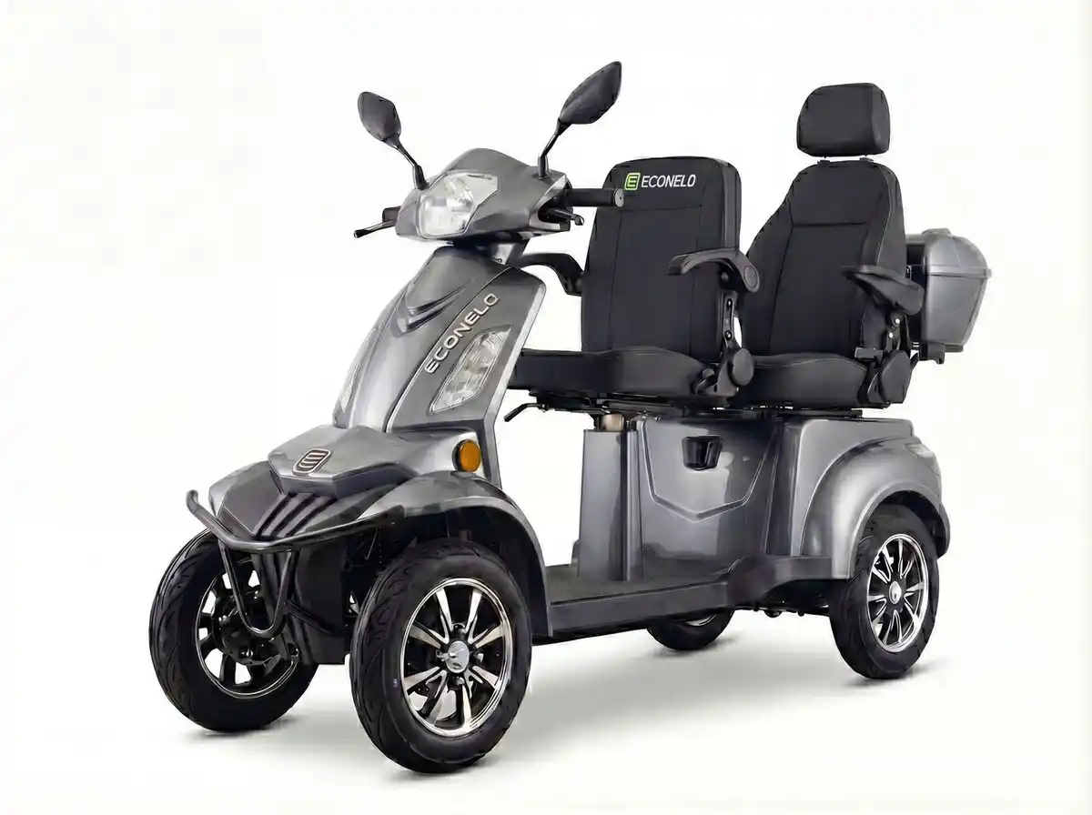 Bild 3 von E-Seniorenmobil Vista Quarter-1L, Blei-Akku, 4-Rad, 1000 Watt, Komfort Sitz, Rot